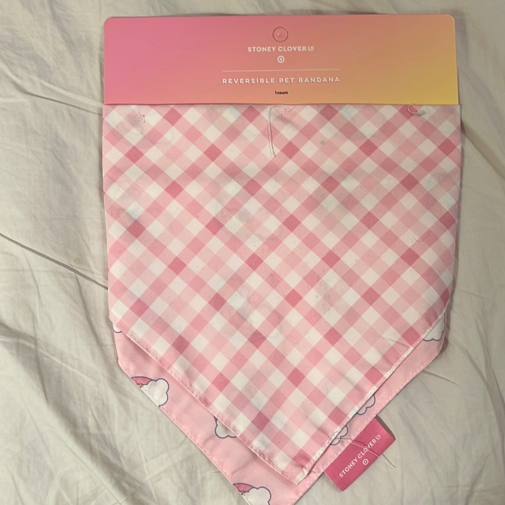 Stoney Clover X Target reversible pet bandanna